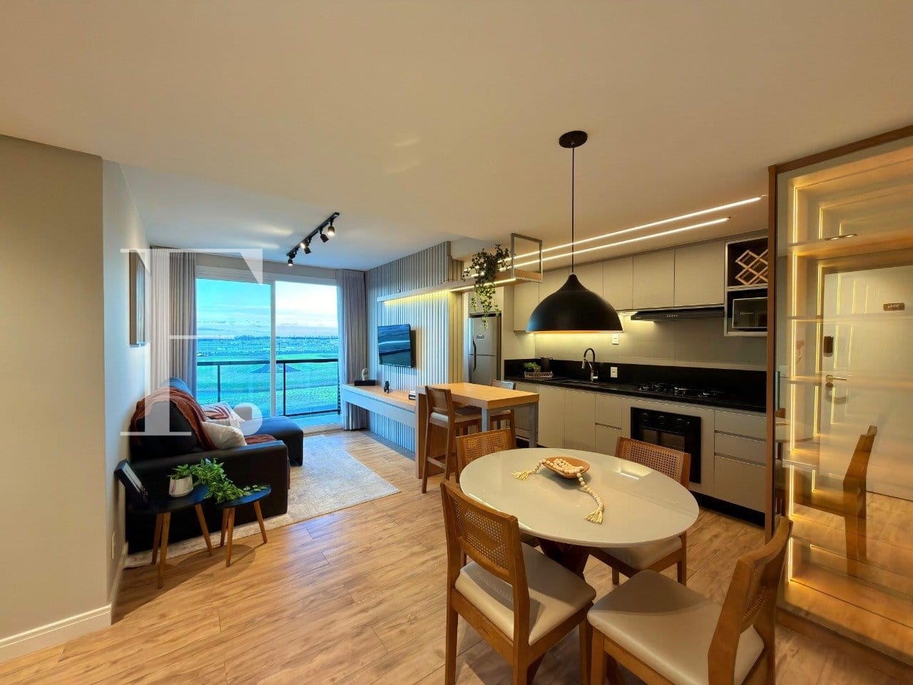 Apartamento com 67m², 2 dormitórios, 1 suíte, 1 vaga, Thera Santorini em Xangri-Lá