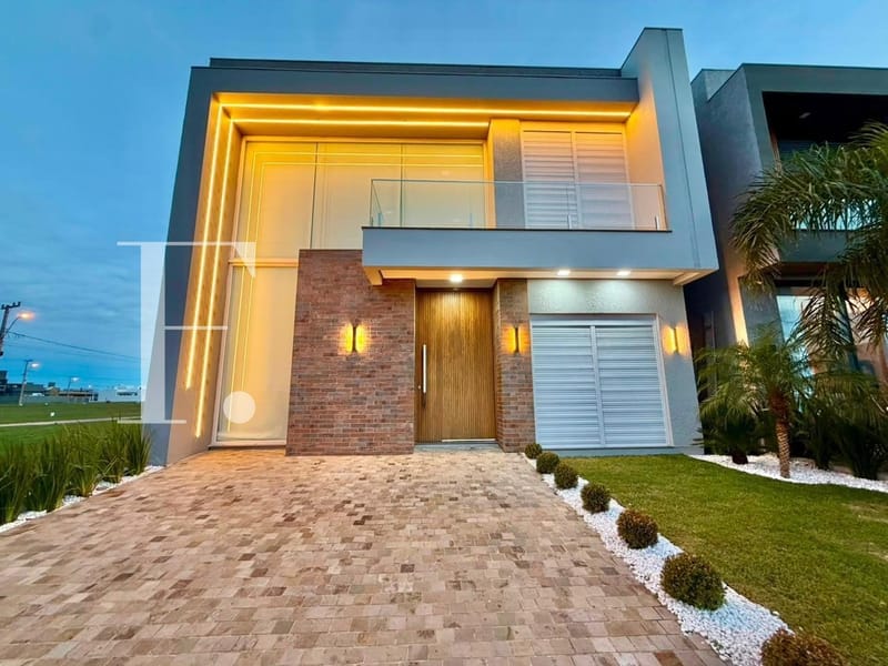 Casa com 147m², 3 dormitórios, 3 suítes, 2 vagas, Santorini em Xangri-Lá